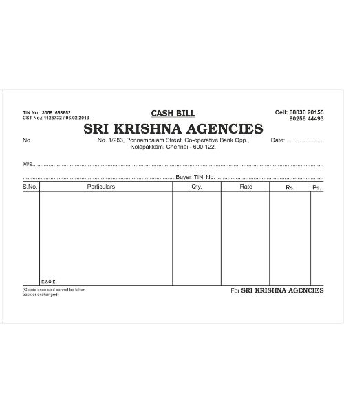 Bill Book